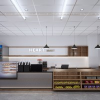 Thiết kế nội thất quầy cửa hàng Heart Mart Đồng Nai với 30m2